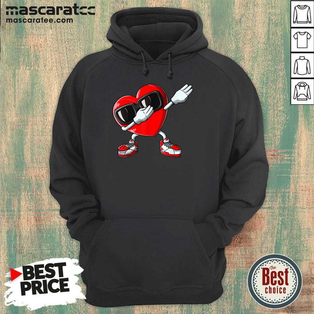 Nice Valentines Day Dabbing Heart Shirt
