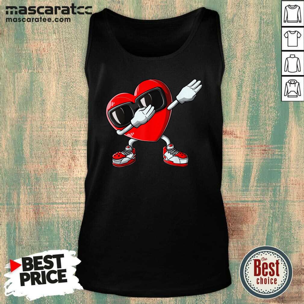 Nice Valentines Day Dabbing Heart Shirt
