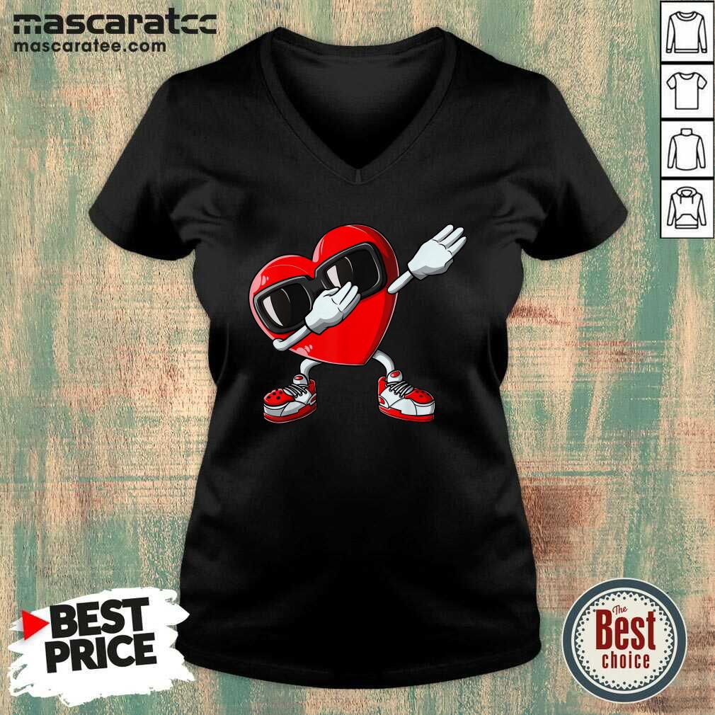 Nice Valentines Day Dabbing Heart Shirt