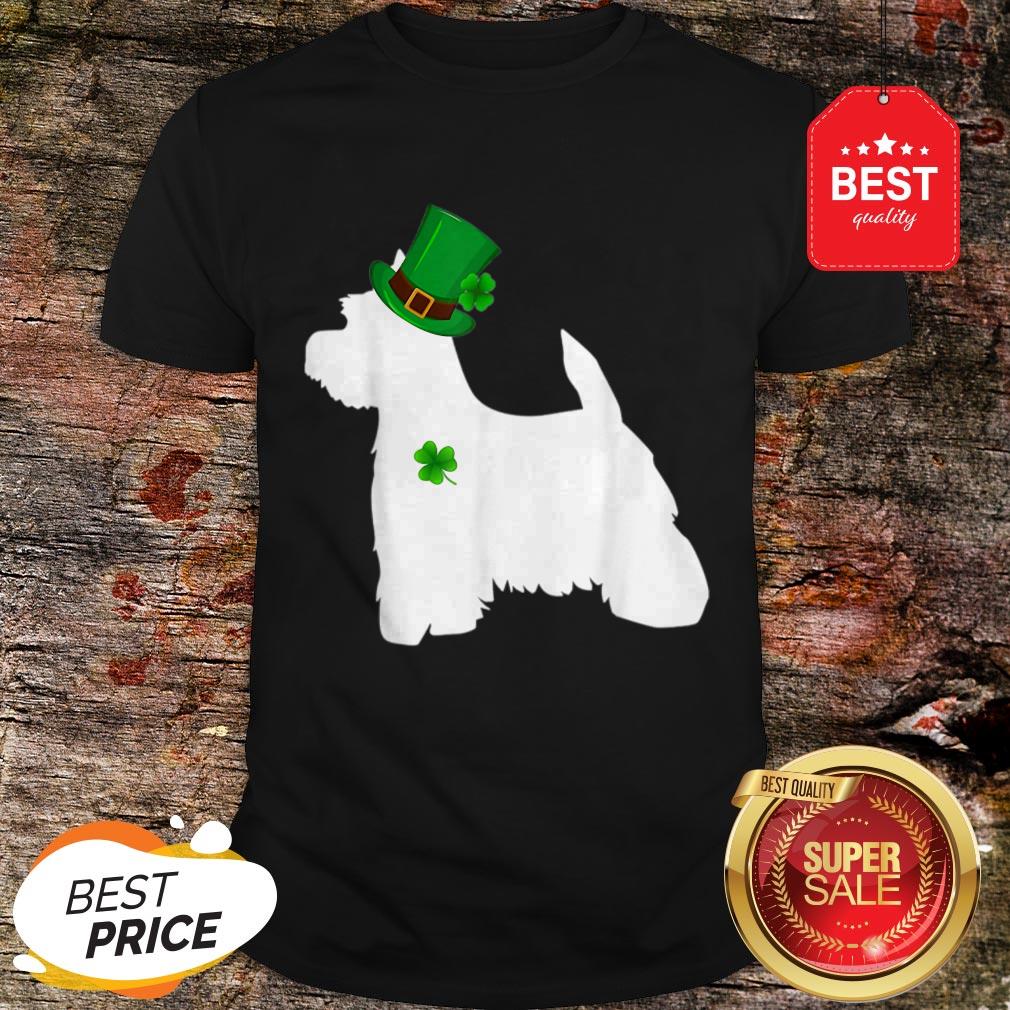 Nice West Highland White Terrier St Patricks Day Leprechaun Dog Shirt