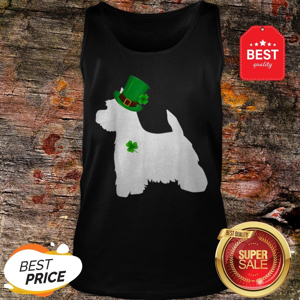 Nice West Highland White Terrier St Patricks Day Leprechaun Dog Shirt