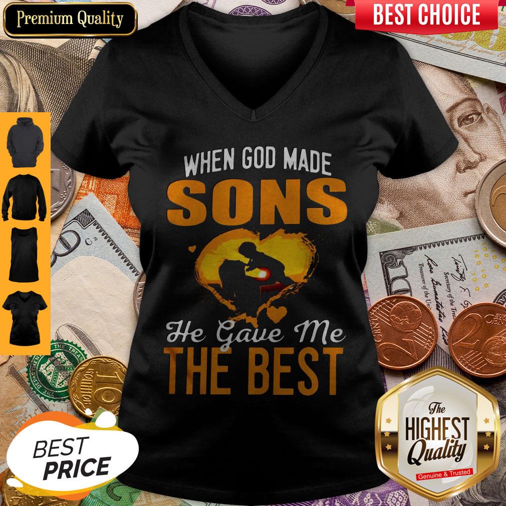 Nice When God Made Sons He Gave Me The Best Shirt