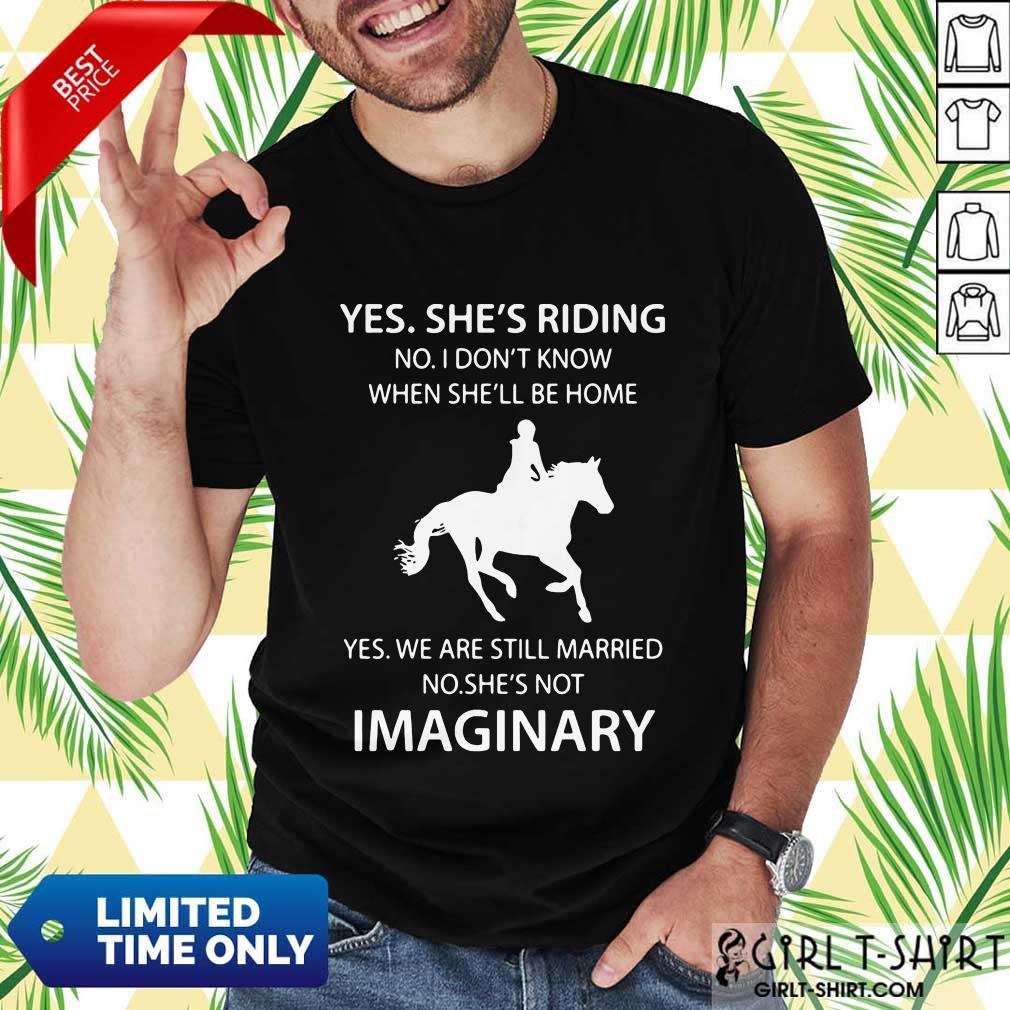 Nice Yes Shes Riding Married Great 5 Shirt