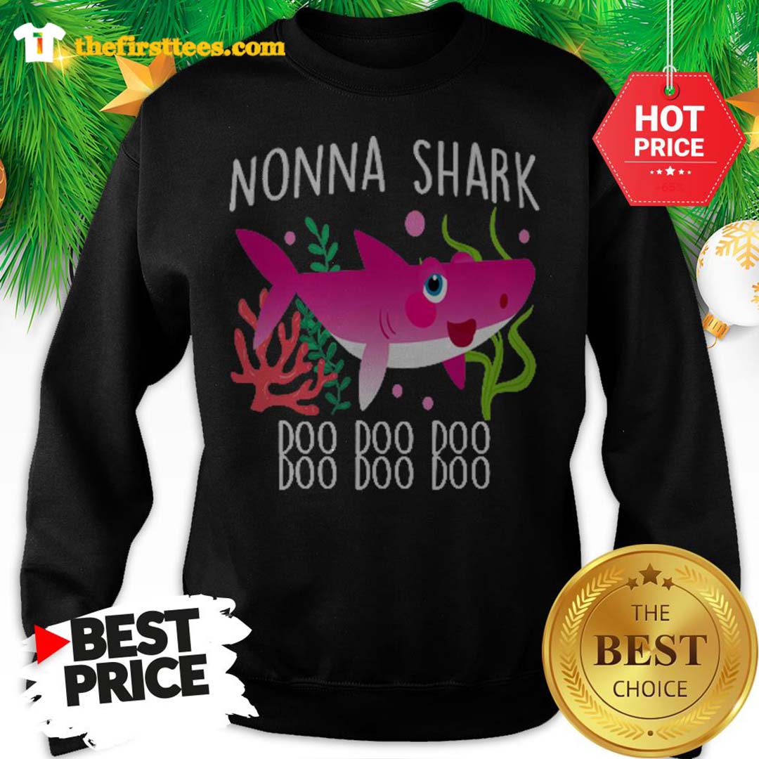 Nonna Shark Doo Doo Doo Christmas Lovely Shirt