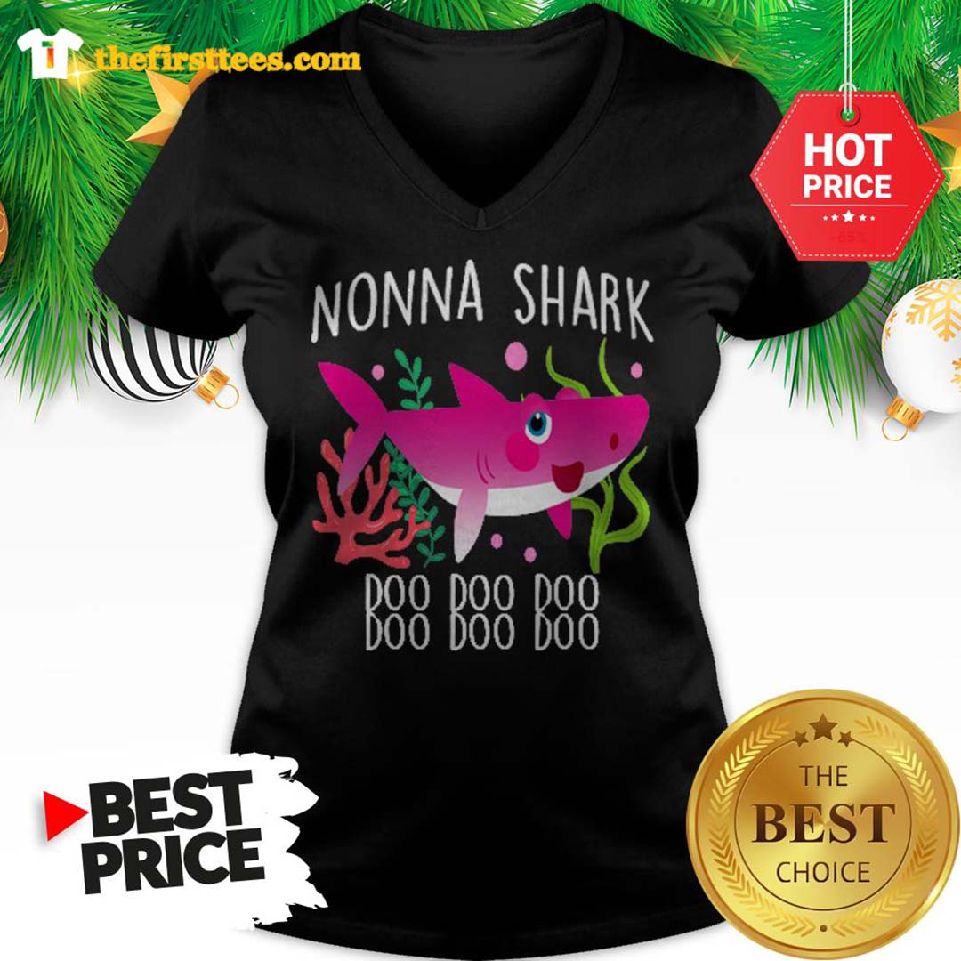 Nonna Shark Doo Doo Doo Christmas Lovely Shirt
