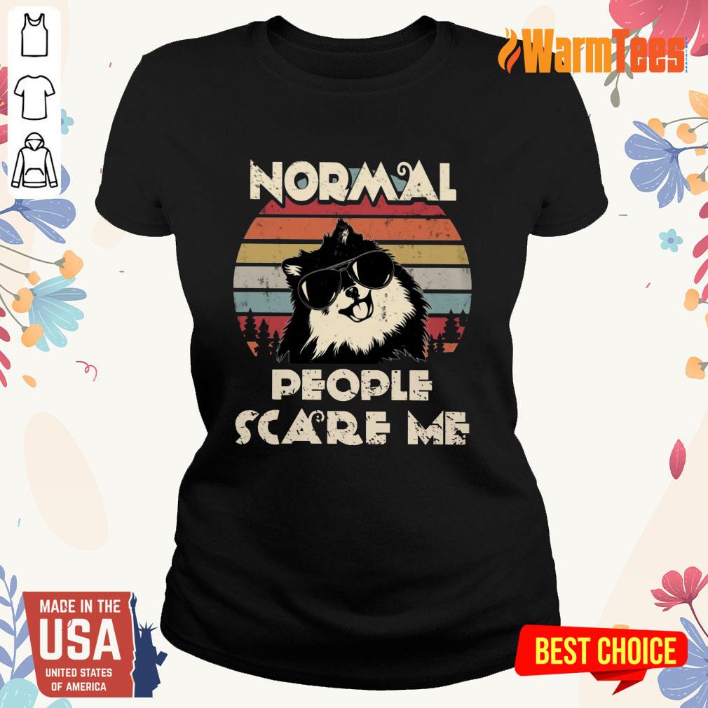 Normal People Scare Me Dog Vintage Shirt