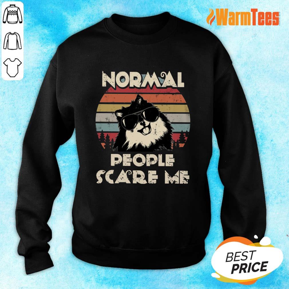 Normal People Scare Me Dog Vintage Shirt