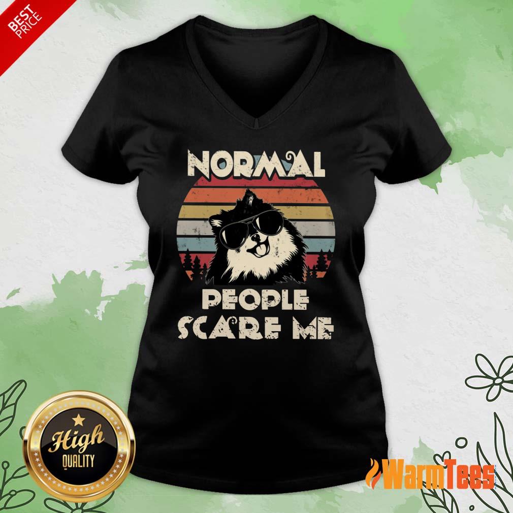 Normal People Scare Me Dog Vintage Shirt