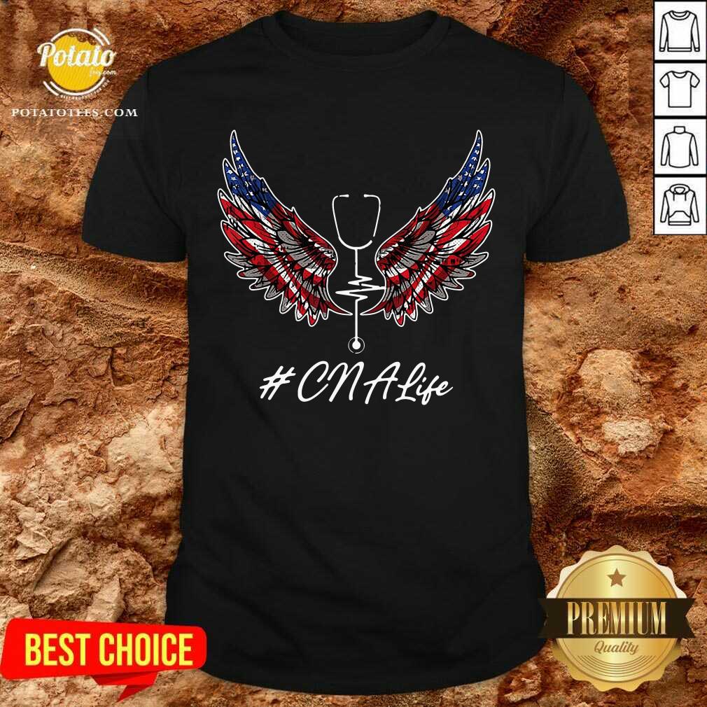 Nurse Angel #CNA Life America 4th Of July Shirt