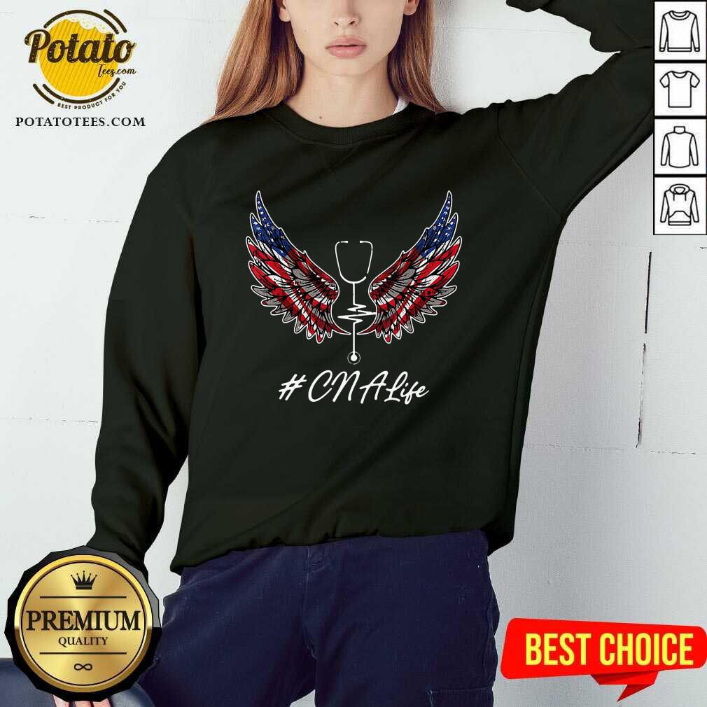Nurse Angel #CNA Life America 4th Of July Shirt