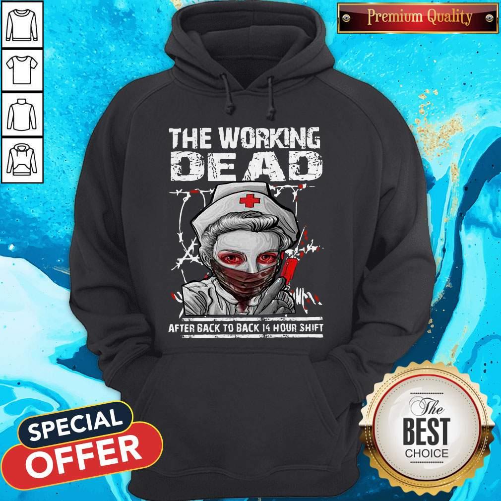 Nurse The Working Dead RN After Back To Back 14 Hour Shift Halloween Shirt