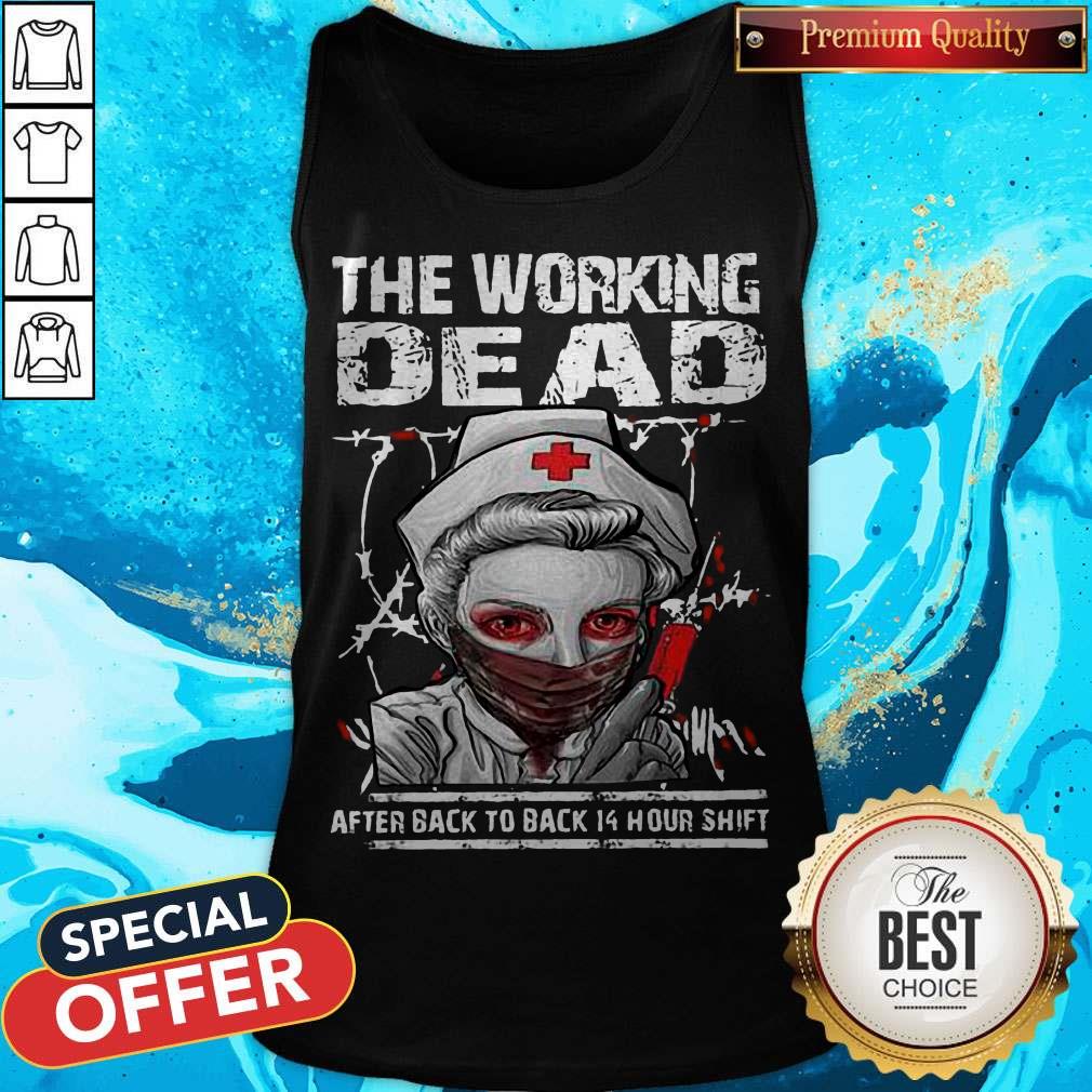 Nurse The Working Dead RN After Back To Back 14 Hour Shift Halloween Shirt