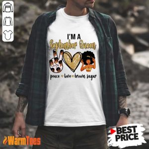 September Queen Peace Love Brown Sugar Shirt