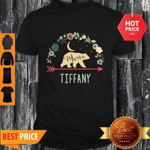 Pretty Tiffany Name Gift Floral Personalized Mama Bear Shirt