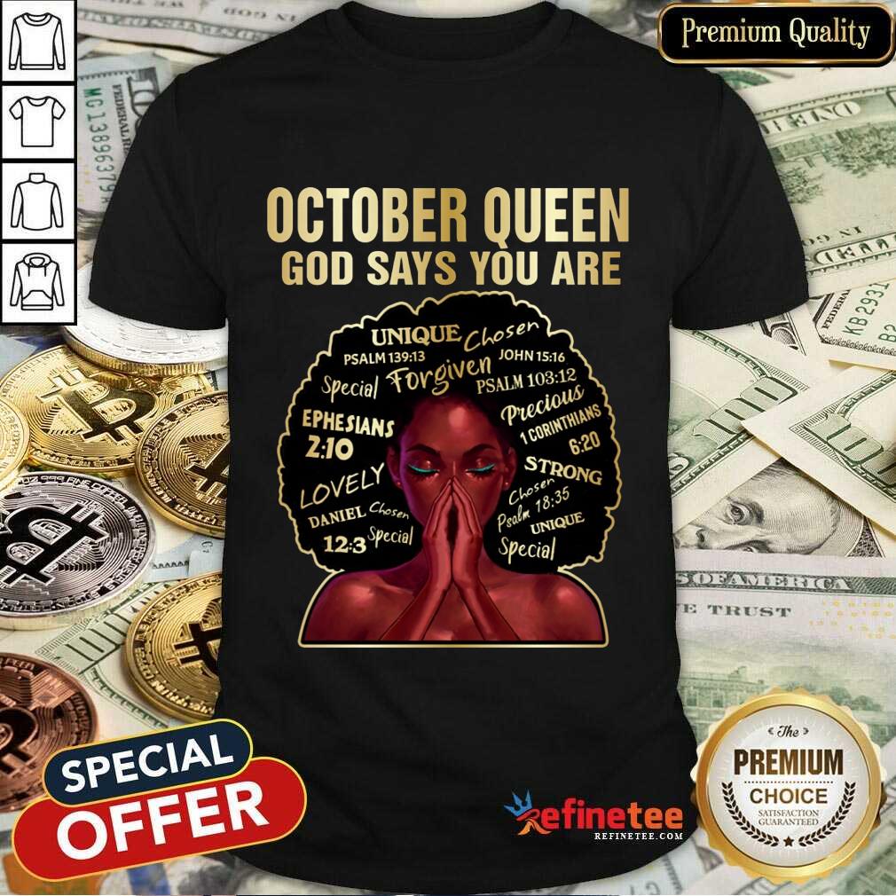 October Queen Black Queens Shirt