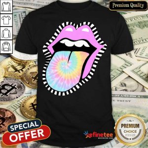 Nice Tie Dye Lips Shirt
