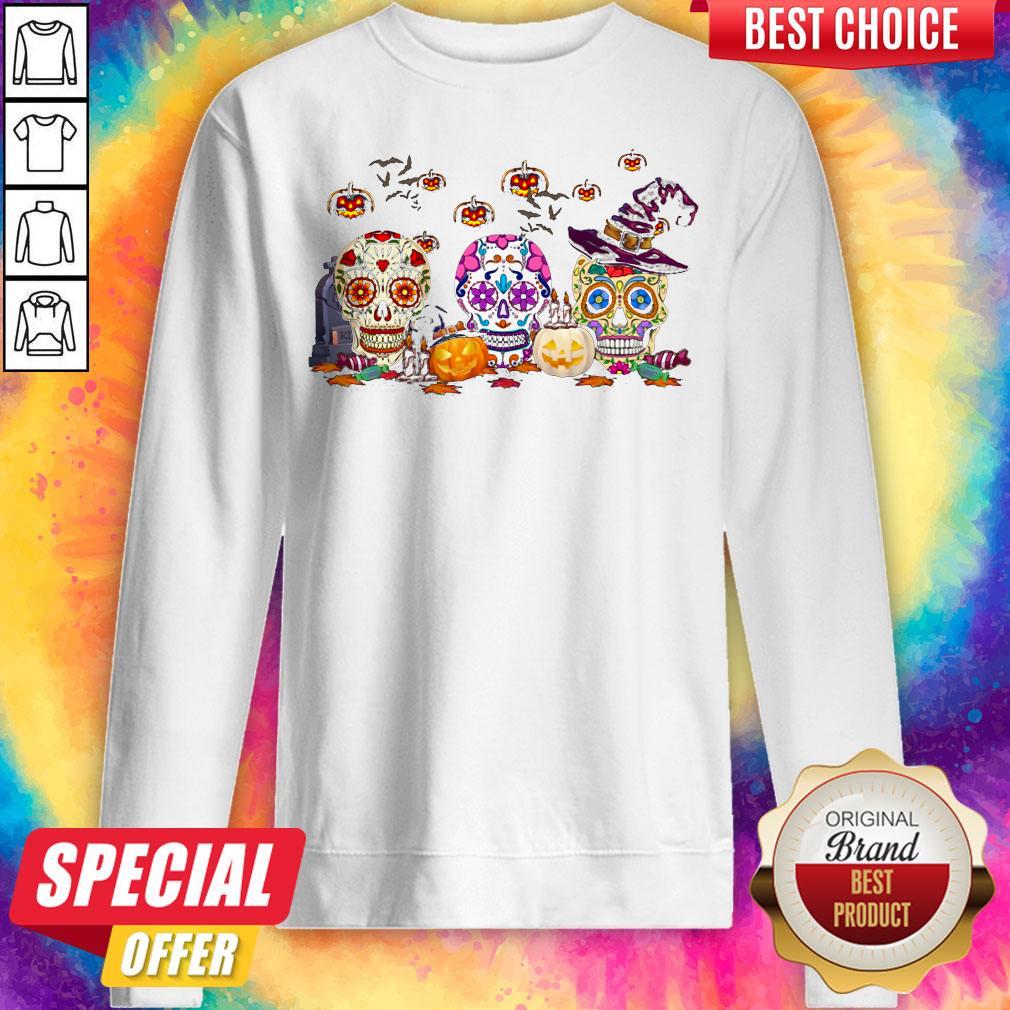 Offficial Skull Witch Pumpkin Halloween Shirt