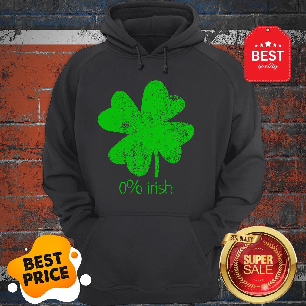 Official 0% Irish St Patricks Day Funny Men Women Shirt