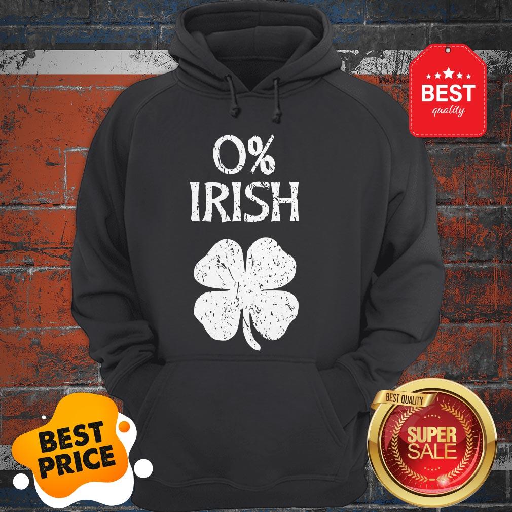 Official 0% Irish St. Patrick's Graphic T Shirt