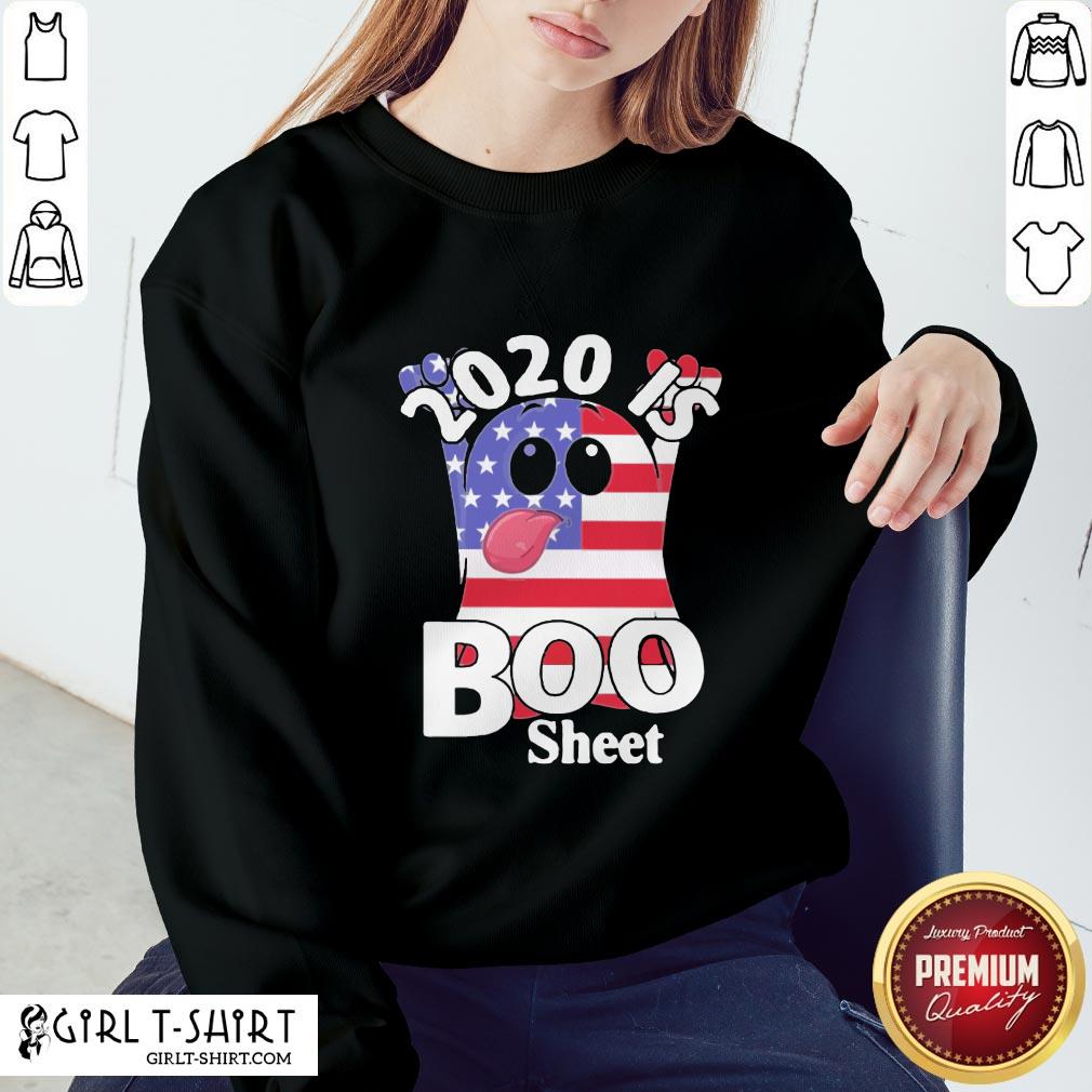 Official 2020 Is Boo Sheet American Flag Shirts