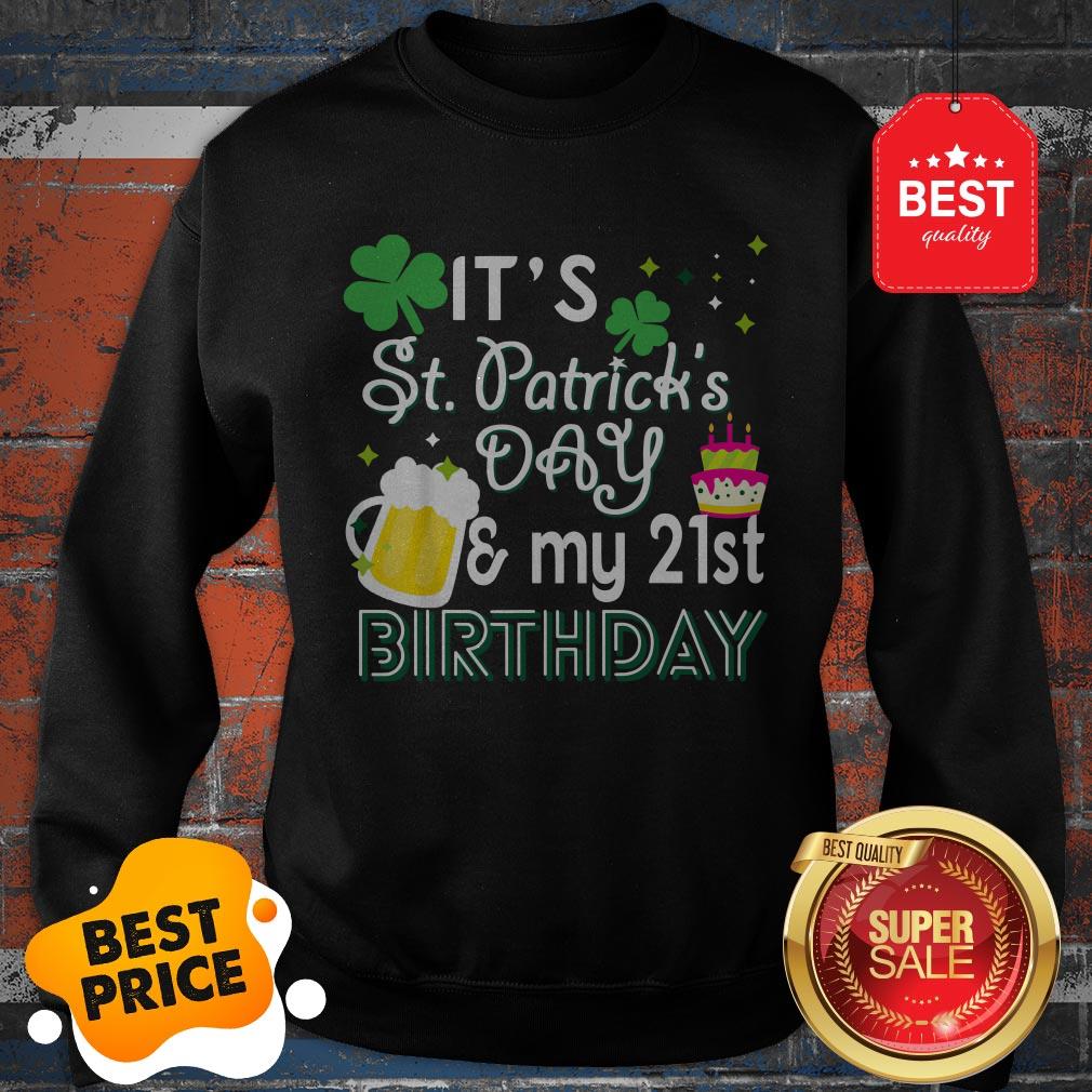 Official 21st Birthday St Patricks Day T-Shirt Party Gift Men Women Shirt