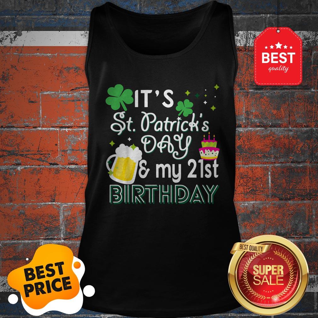 Official 21st Birthday St Patricks Day T-Shirt Party Gift Men Women Shirt