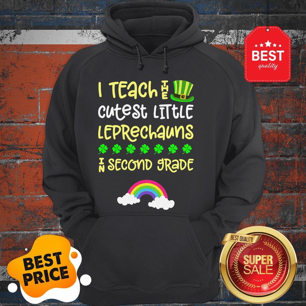 Official 2nd Grade Teacher St Patrick Day Second Rainbow Leprechauns Shirt