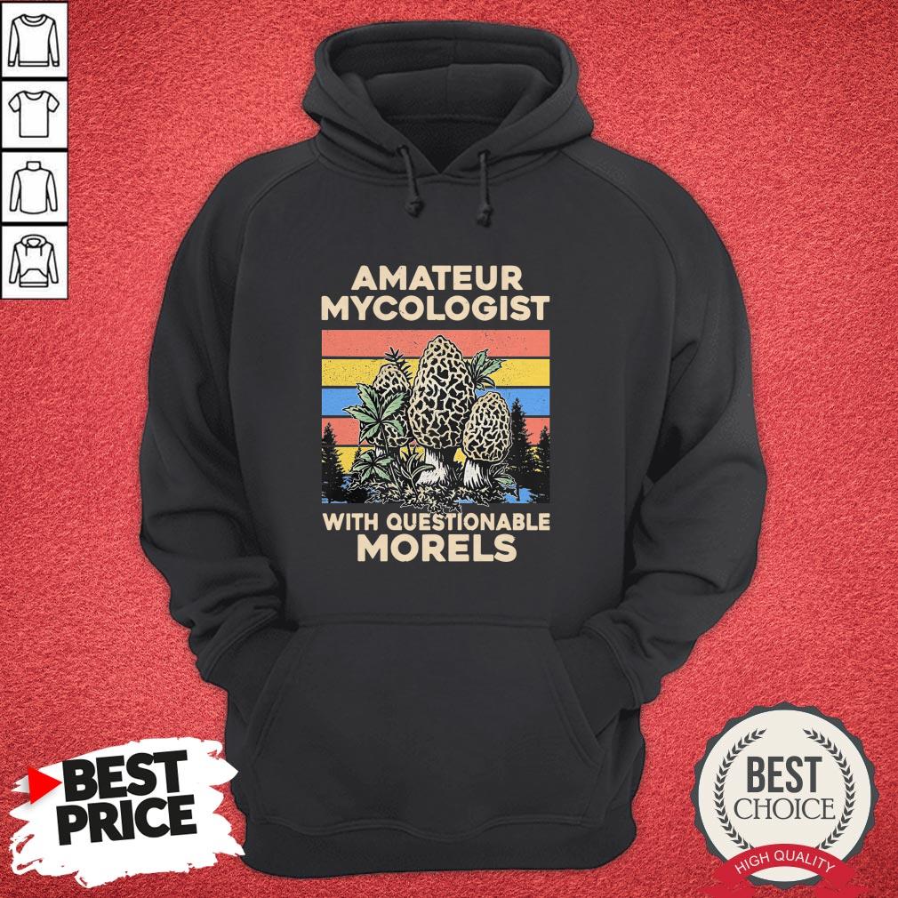 Official Amateur Mycologist With Questionable Morels Vintage Shirt
