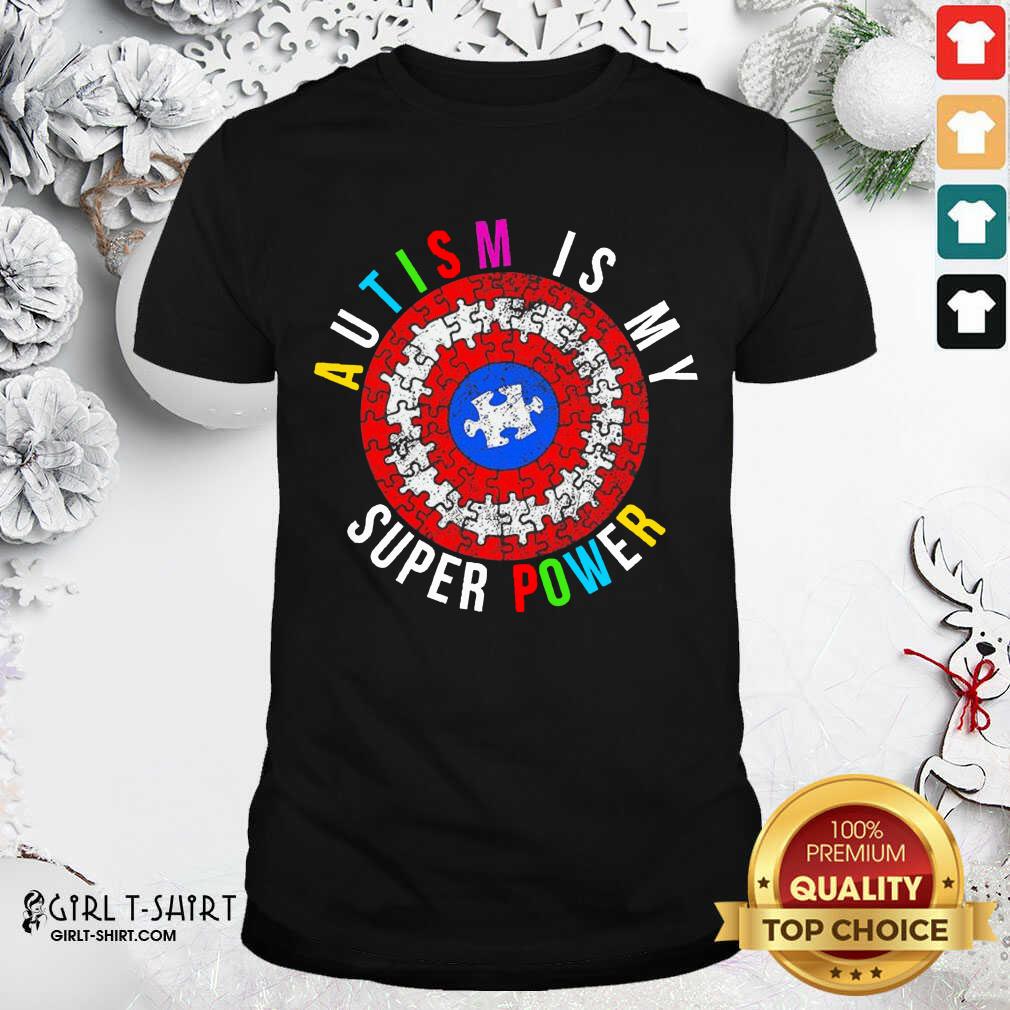 Official Autism Is My Superpower Superhero Shirt