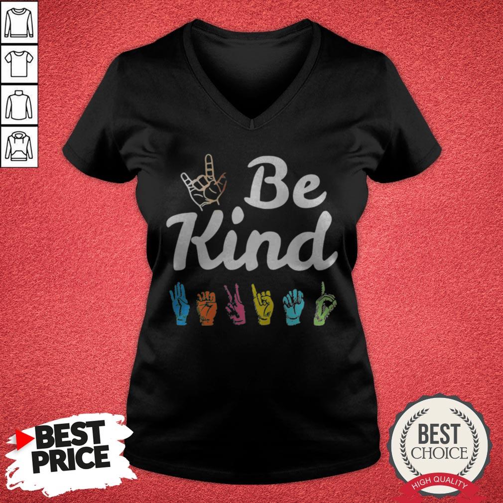 Official Be King ASL Sig Language Nonverbal Teacher Studen Shirt