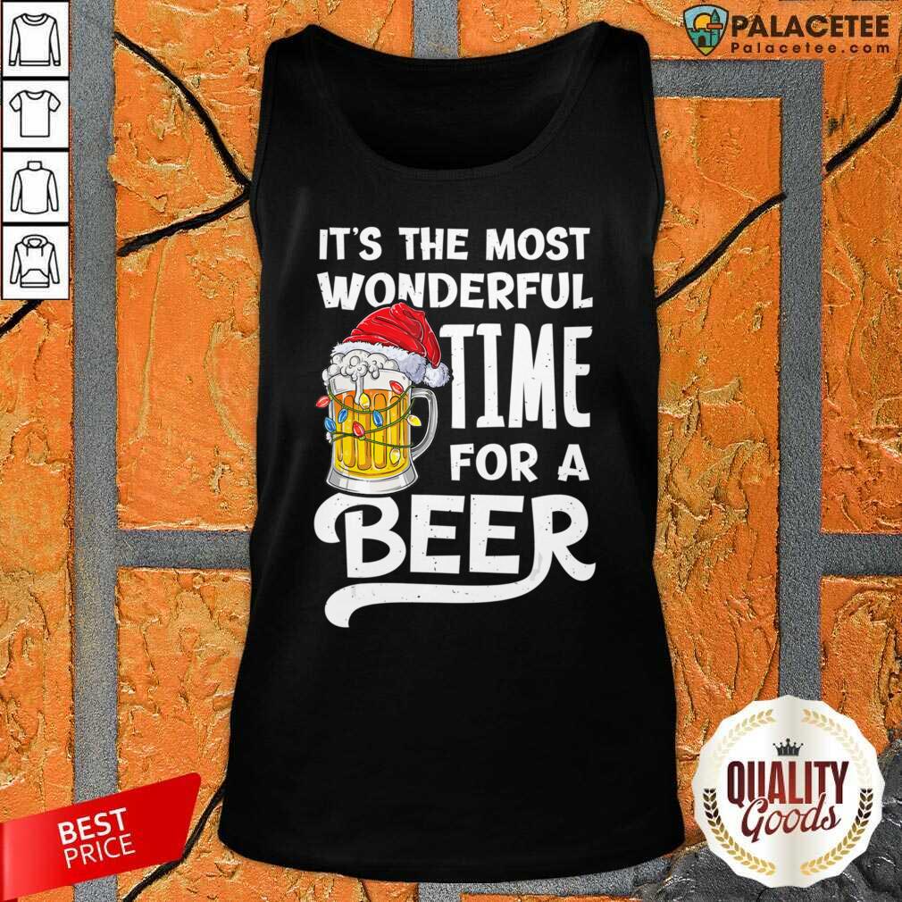 Official Beer Hat Santa It’s The Most Wonderful Time For A Shirt