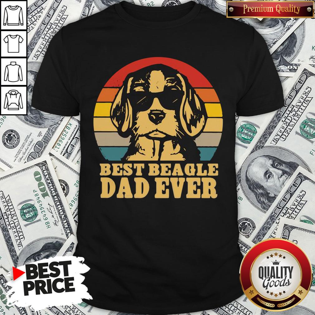 Official Best Beagle Dad Ever Vintage Shirt