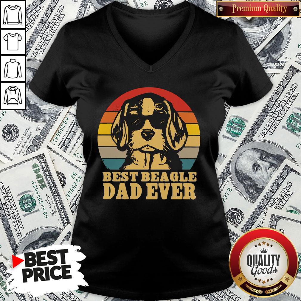 Official Best Beagle Dad Ever Vintage Shirt