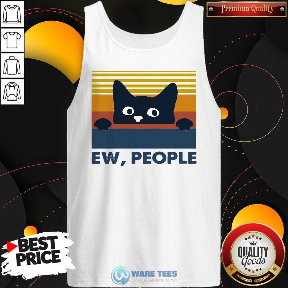 Official Black Cat Ew People Vintage Retro Shirt
