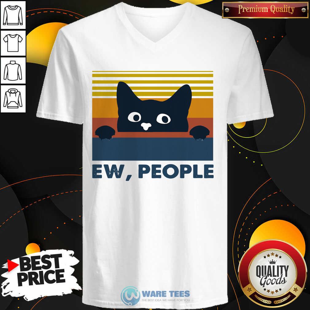 Official Black Cat Ew People Vintage Retro Shirt