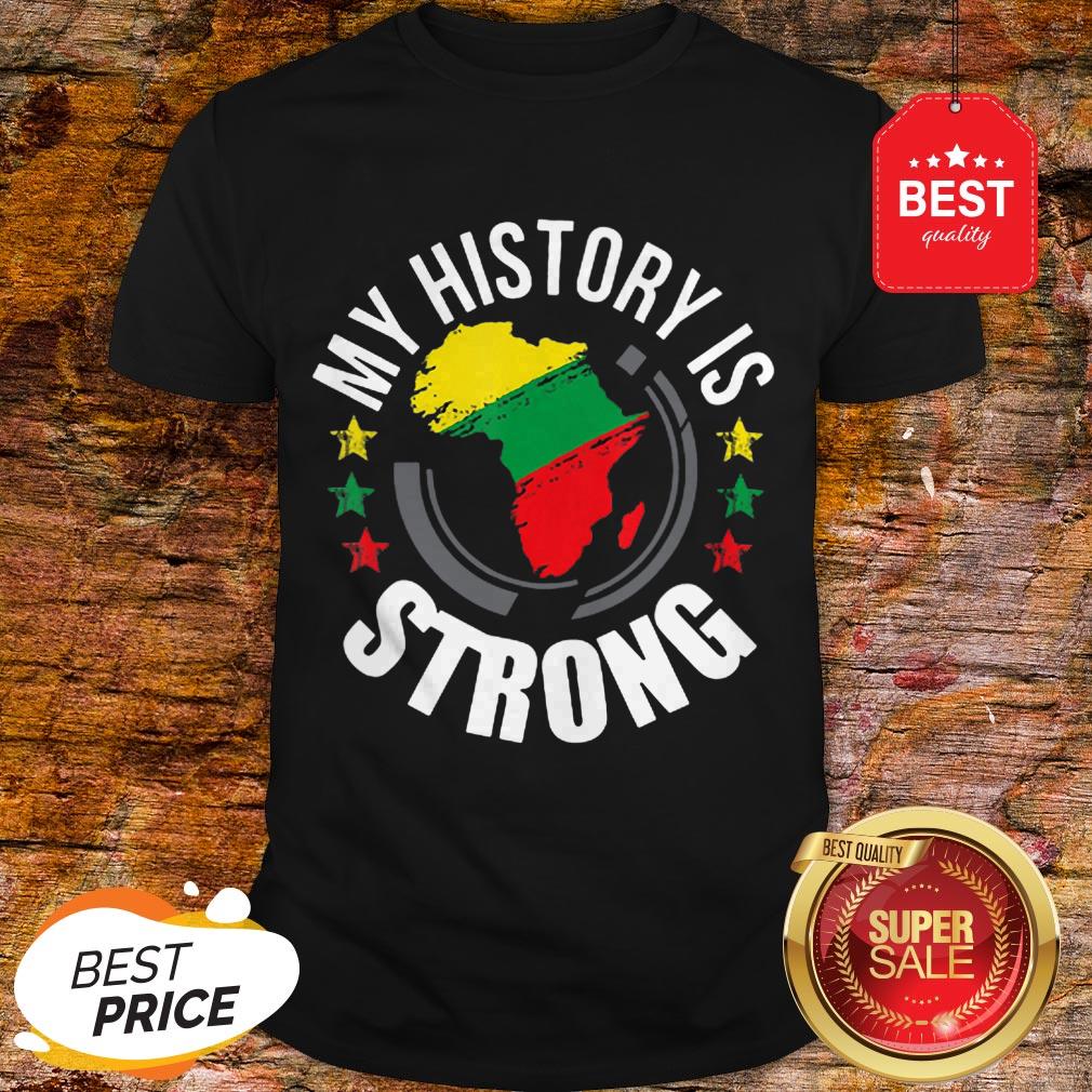 Official Black History Month African Map Colors Shirt
