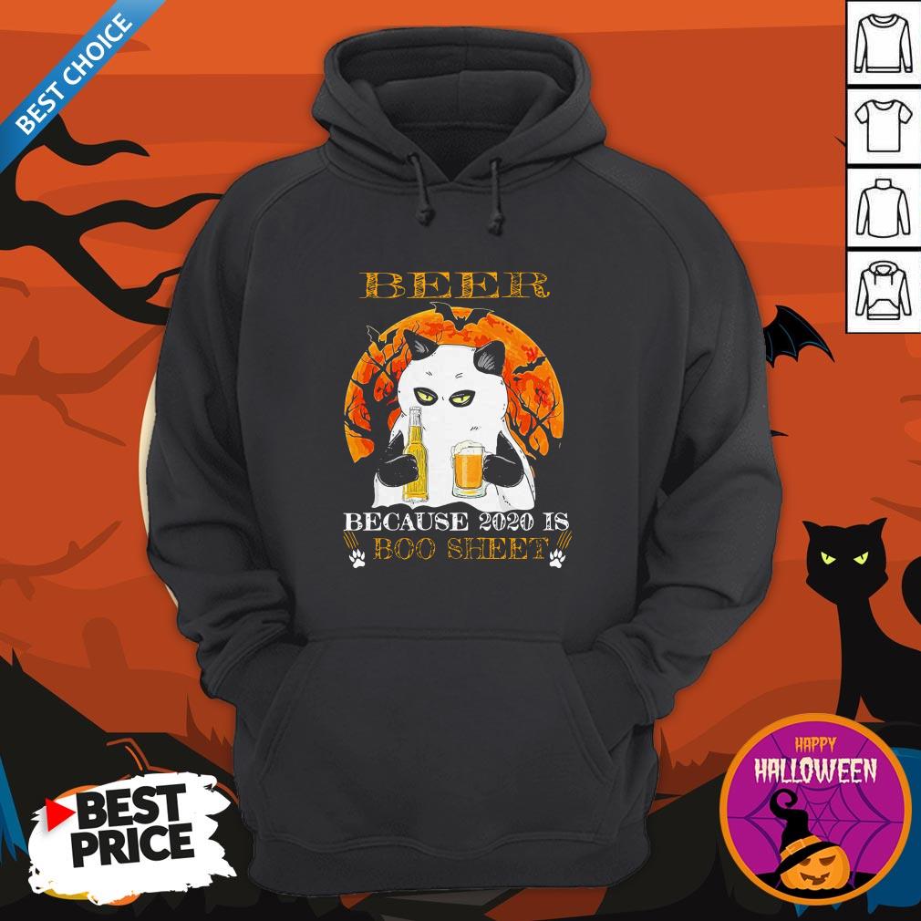 Official Cat Beer Because 2020 Is Boo Sheet Shirt