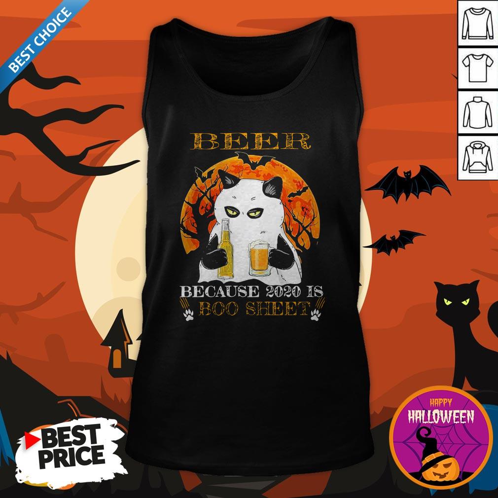 Official Cat Beer Because 2020 Is Boo Sheet Shirt