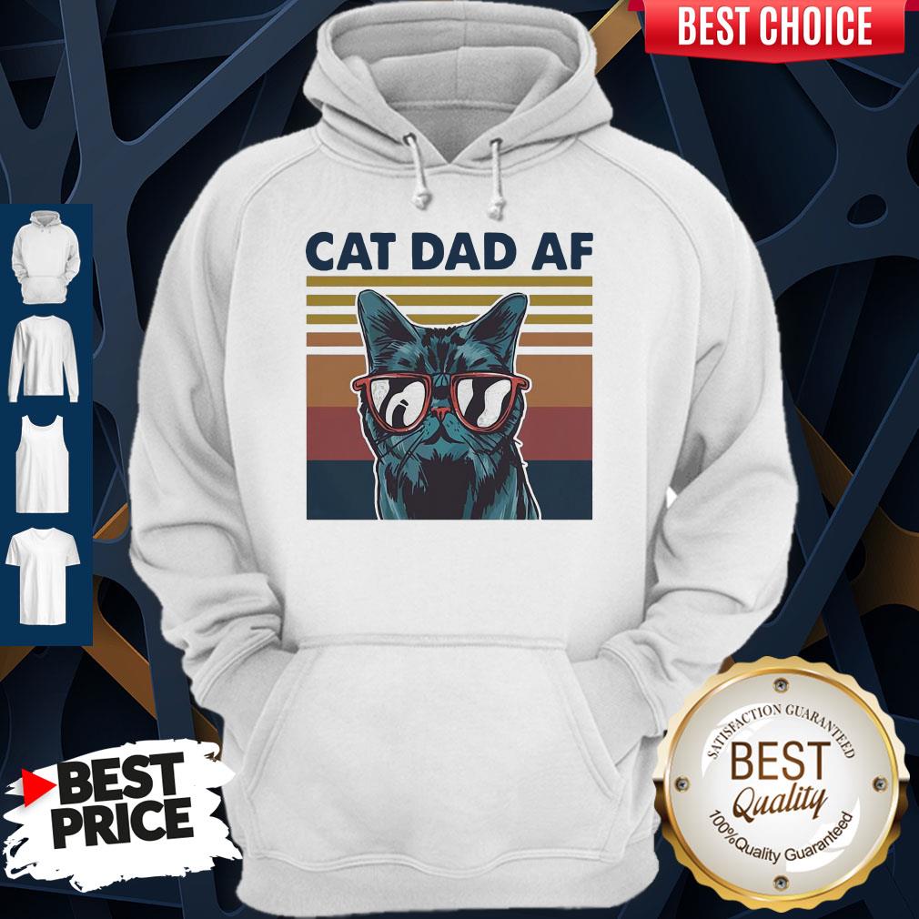 Official Cat Dad Af Glasses Vintage Shirt