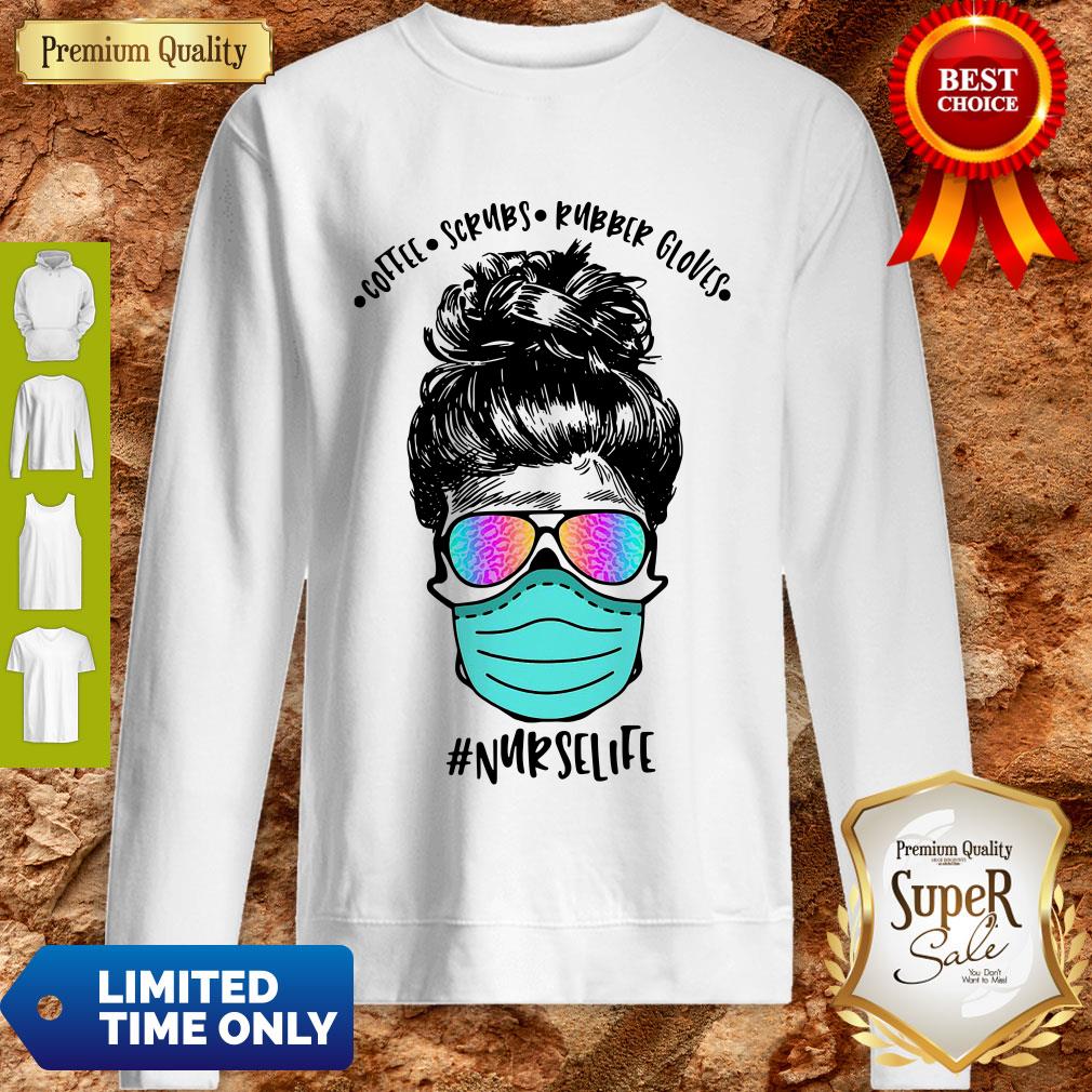 Official Coffee Scrubs Rubber Gloves Mask Nurselife 2020 Shirt