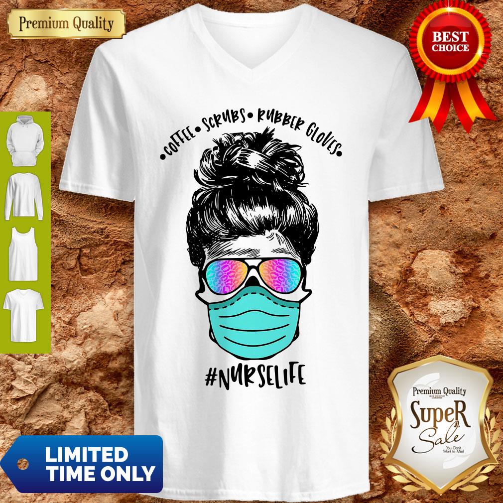 Official Coffee Scrubs Rubber Gloves Mask Nurselife 2020 Shirt