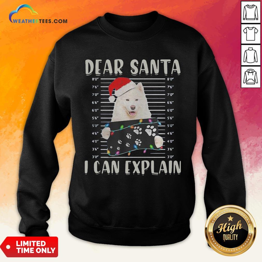 Official Dear Santa I Can Explain Light Christmas Shirt