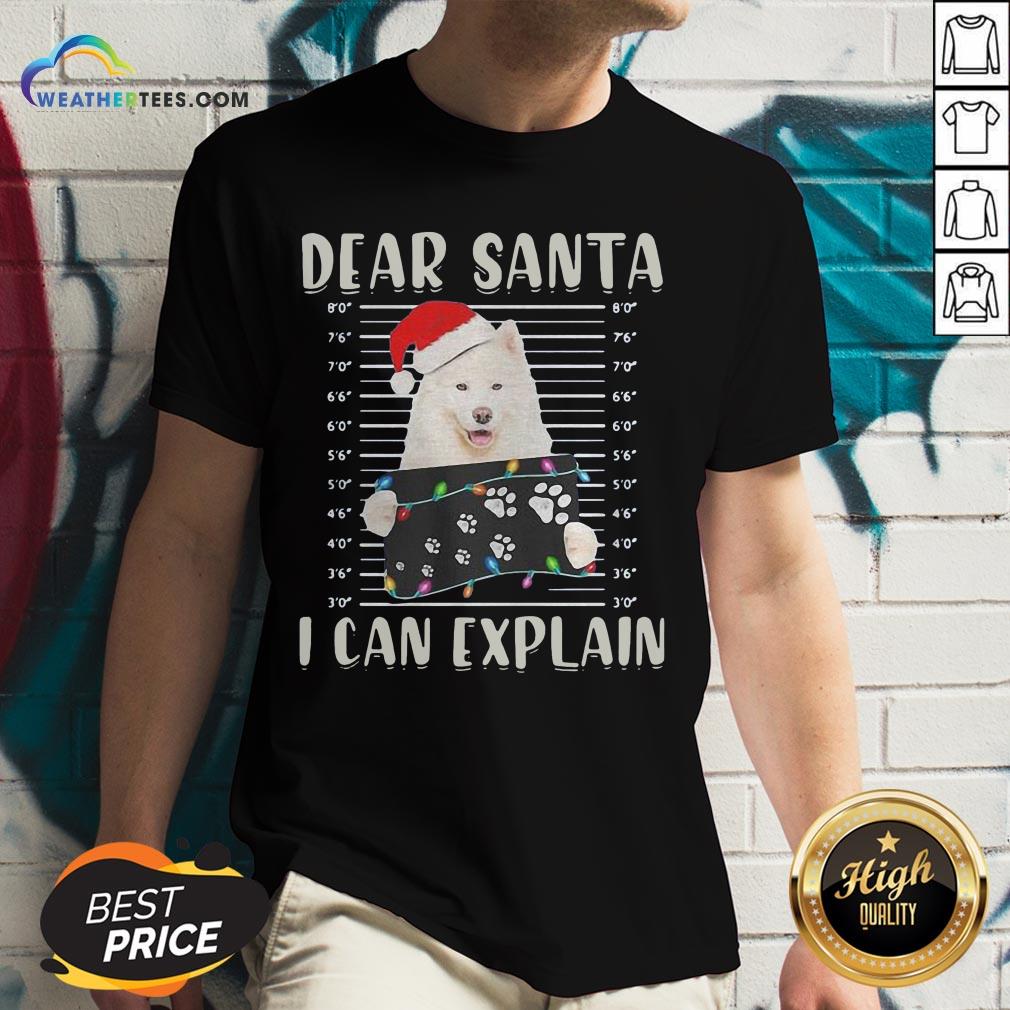 Official Dear Santa I Can Explain Light Christmas Shirt