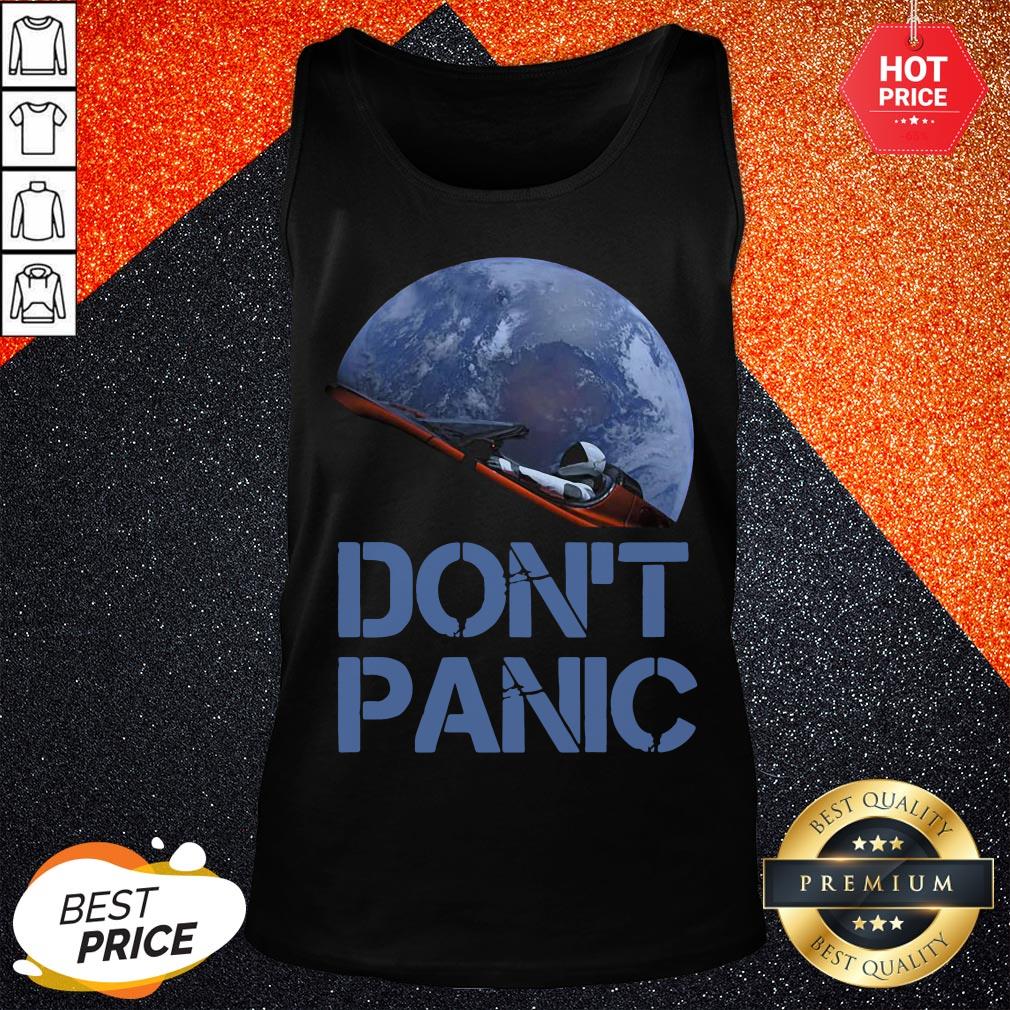 Official Don't Panic Starman Essential Shirt