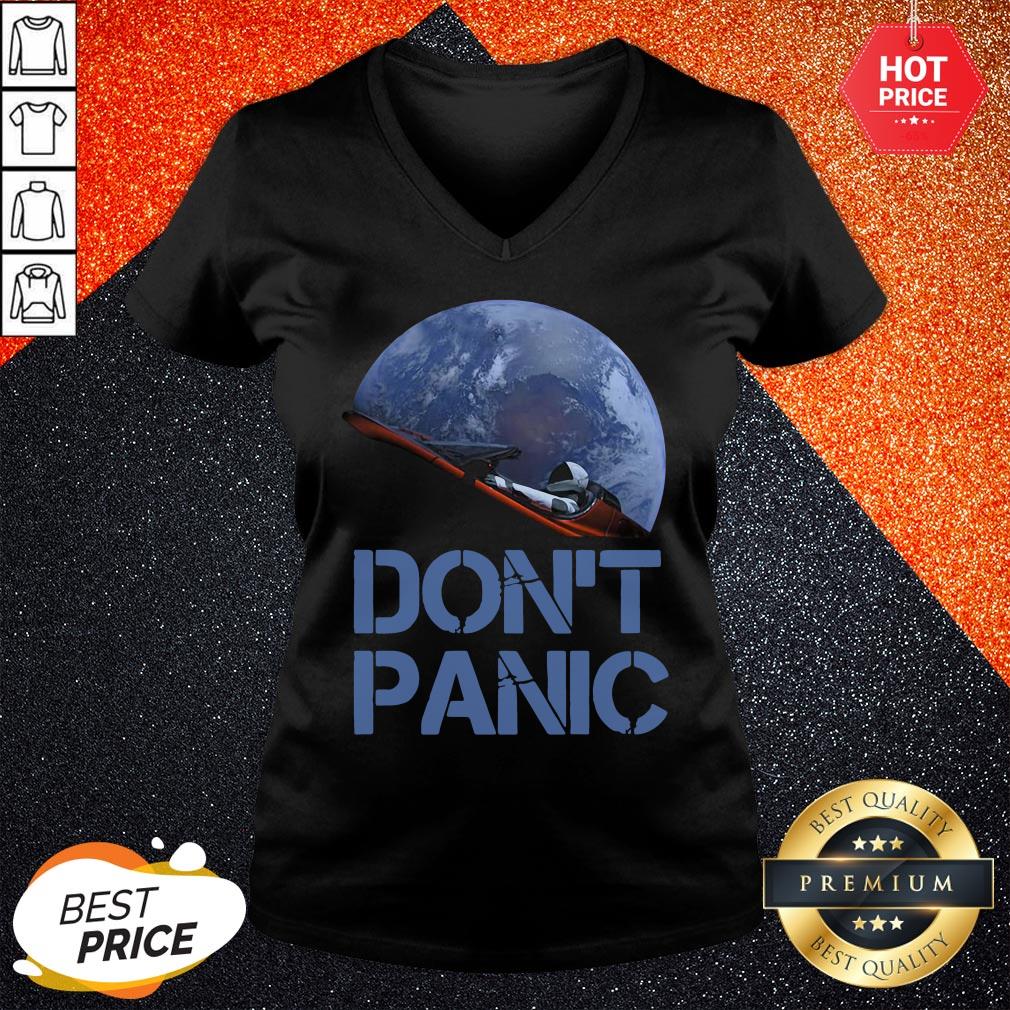 Official Don't Panic Starman Essential Shirt