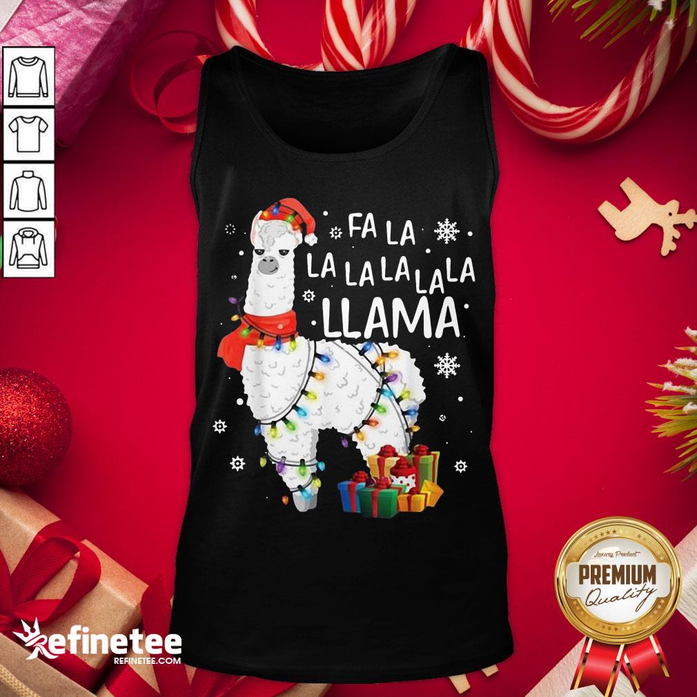 Official Fa La La Llama Christmas Shirt