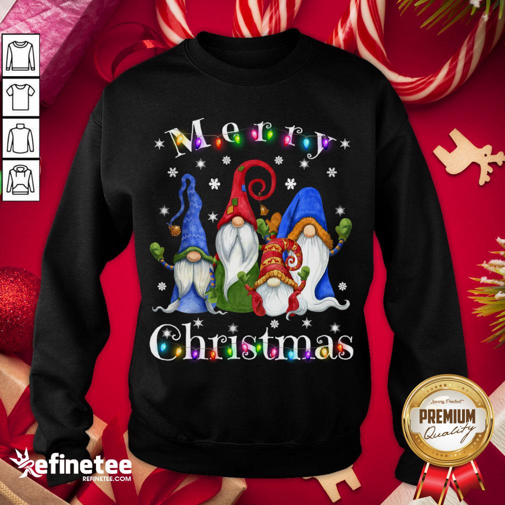 Official Gnome Christmas Pajamas Garden Gnome Merry Christmas Sweater Shirt