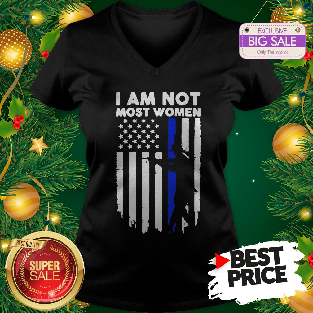 Official Gun Girl I Am Not Most Women Thin Blue Line Shirt