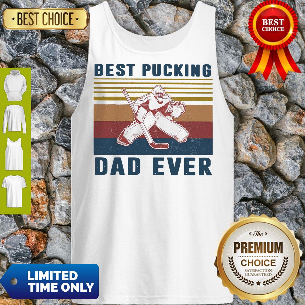 Official Hockey Best Bucking Dad Ever Vintage Shirt