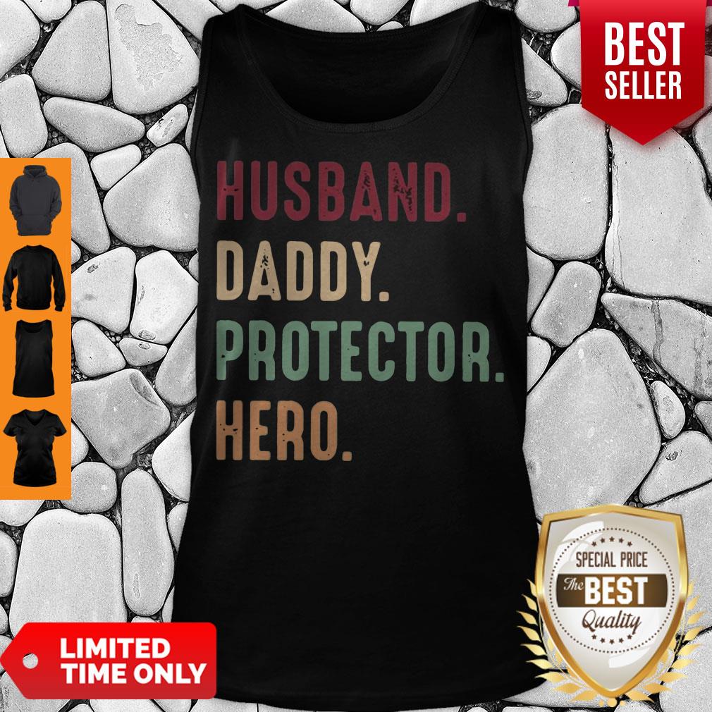 Official Husband Daddy Protector Hero Vintage Shirt